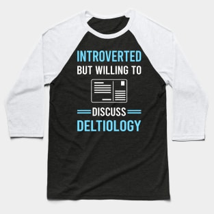 Introverted Deltiology Postcard Postcards Baseball T-Shirt